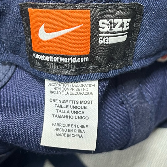 Nike Illinois Fighting Illini Snap Back Hat Blue & Orange Embroidered Cap - Picture 9 of 9